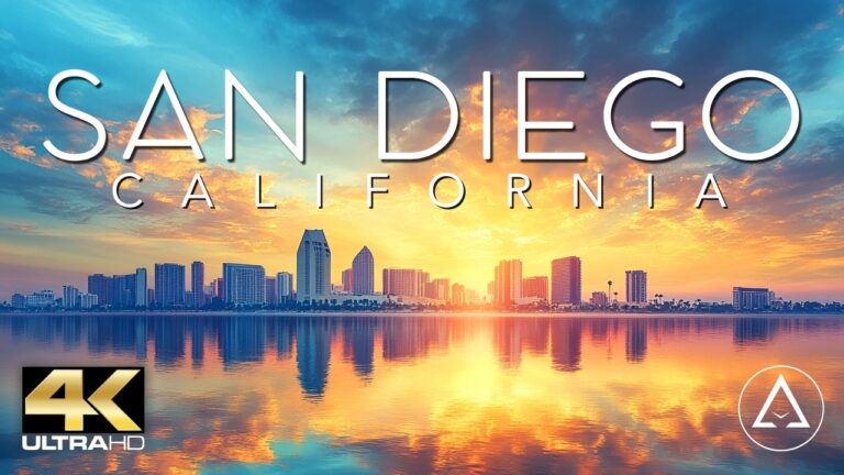 FLYING OVER SAN DIEGO 4K – CALIFORNIA DRONE FOOTAGE (ULTRA HD) – Beautiful Scenery Footage UHD
