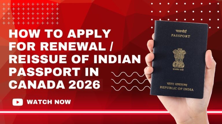 How to apply for Indian Passport Renewal In Canada 2026 | Step-by-Step Process